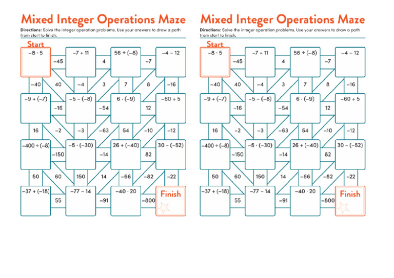 Maze Integers | PDF