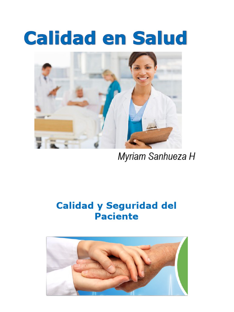 Calidad y Seguridad del Paciente en Salud | PDF | Hospital ...