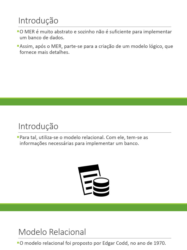 Modelo Relacional e MER em Banco de Dados | PDF | Modelo relacional ...