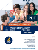 Informator 2012 - Studia I Stopnia Wyższa Szkoła Bankowa W Toruniu