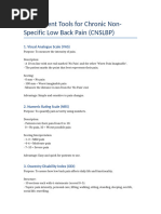 Örebro MSK Pain Questionnaire Scoring Guide | PDF