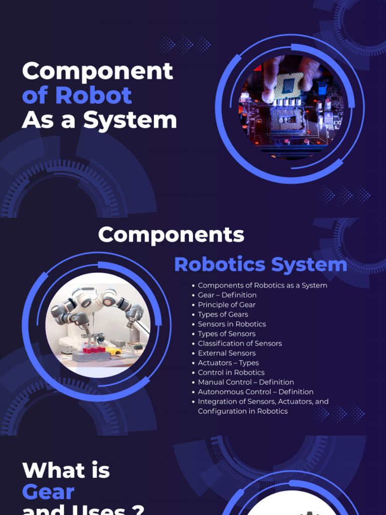 Components of A Robotics As A System | PDF