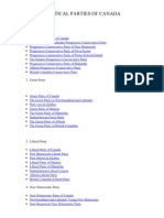 Political Parties of Canada