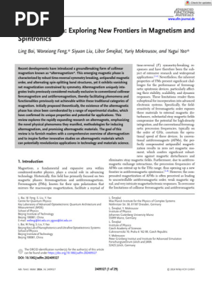 Altermagnetism Review | PDF | Spin (Physics) | Ferromagnetism