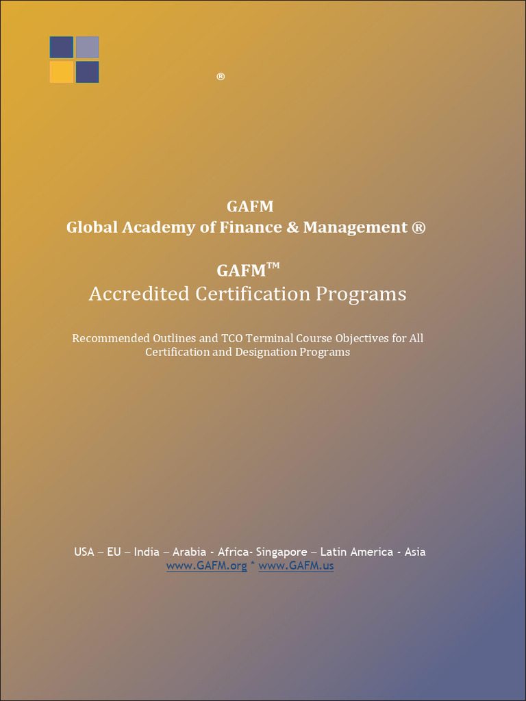 GAFM 2015 CHE Catalog Final | PDF | Financial Risk | Risk