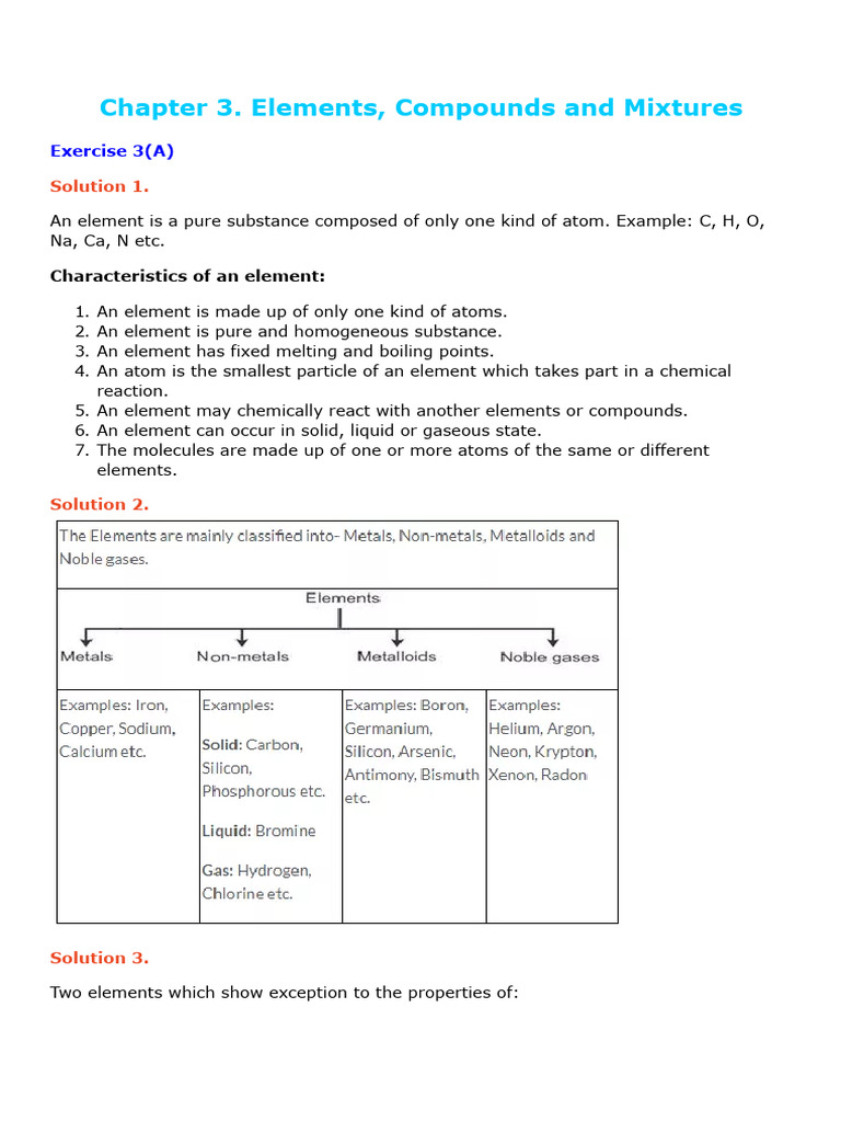 Compounds and Mixtures Explained | PDF | Mixture | Chemical Substances