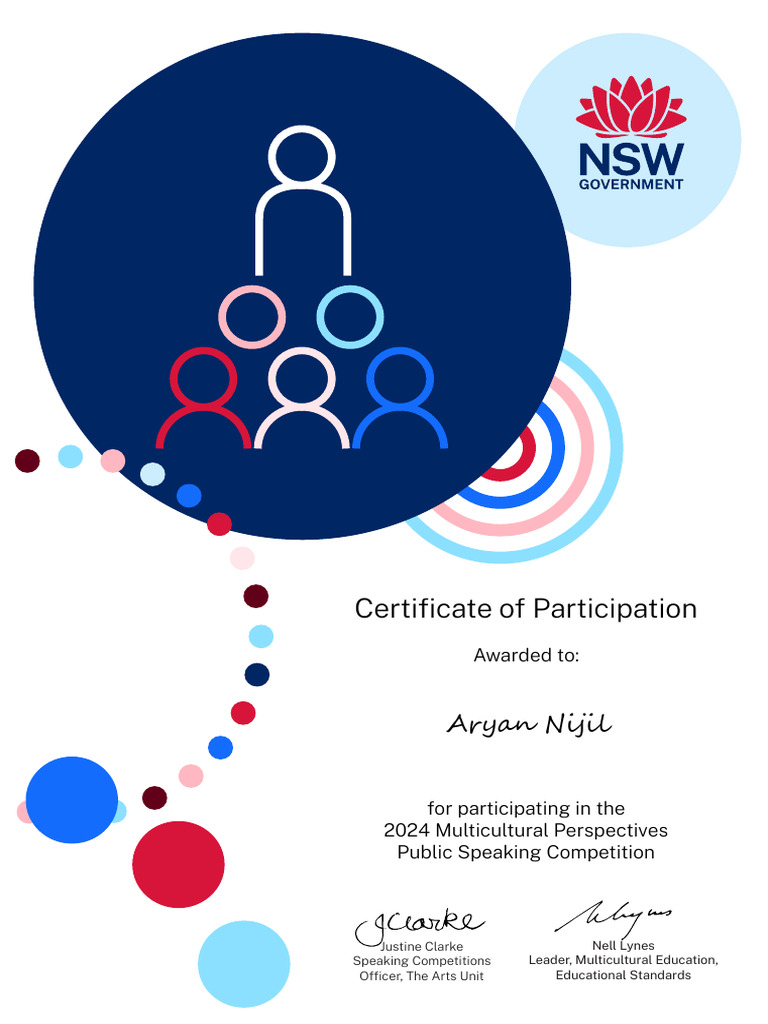 Certificate For Public Speaking | PDF