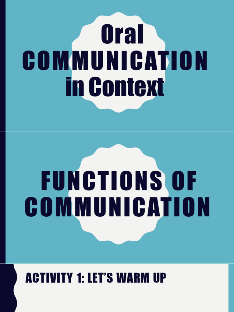 Five Functions of Communication | PDF | Communication | Information
