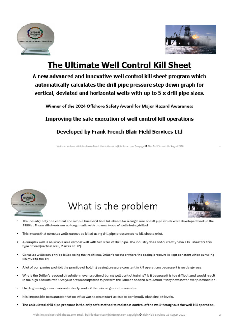 New Kill Sheet Program Presentation | PDF