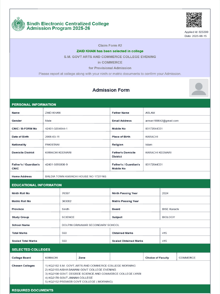 Seccapletter ZAID KHAN | PDF