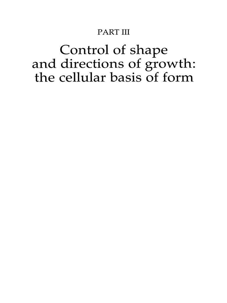 Control of Shape and Directions of Growth: The Cellular Basis of Forll1 ...