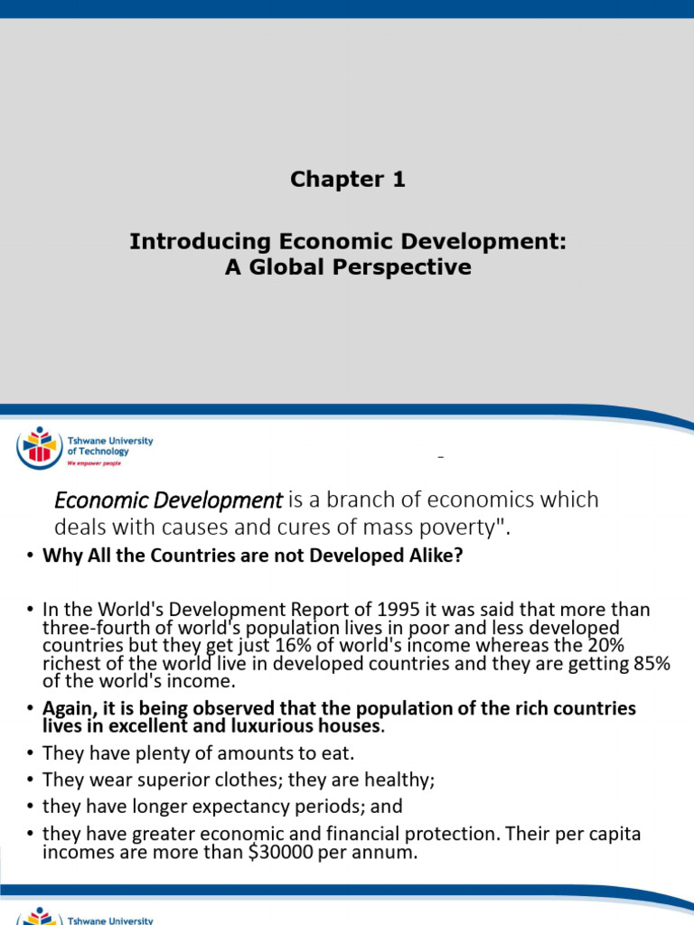 Economic Development: Global Disparities | PDF | Millennium Development ...