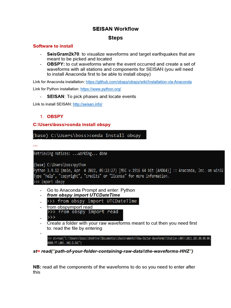 SEISAN Software Installation Guide | PDF | Operating System Families ...