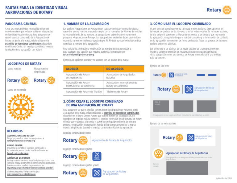 Rotary Fellowships Visual Identity Guidelines Es | PDF | ciberespacio ...