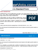 What is Standard Form