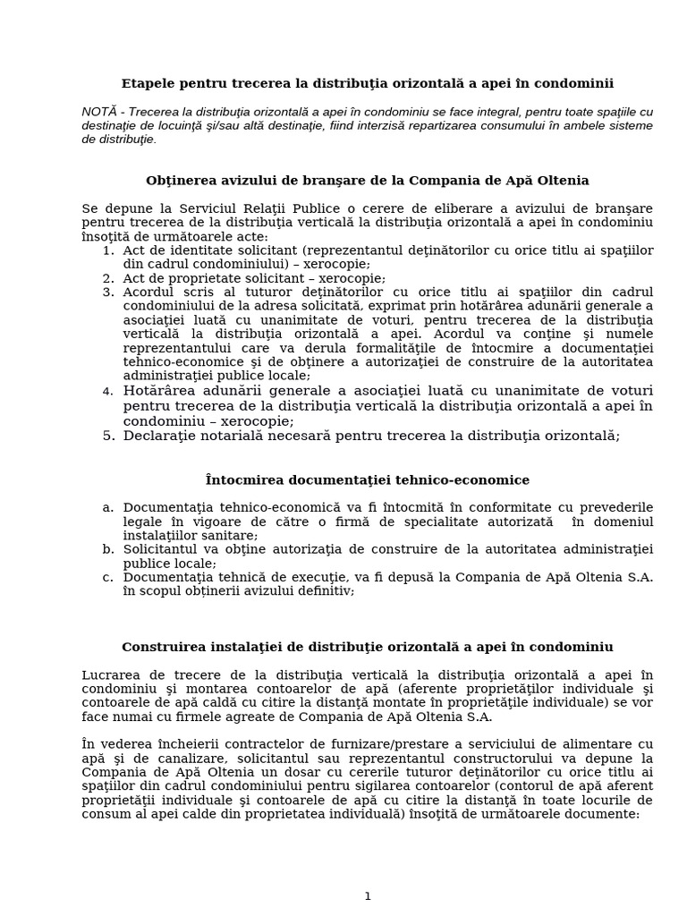 Etapele Pentru Trecerea La Distributia Orizontala | PDF