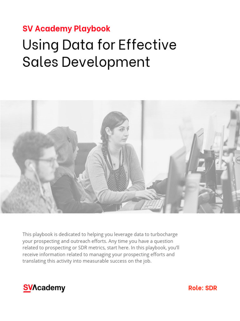 Sales Development Playbook Overview | PDF | Sales | Customer ...