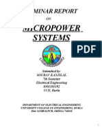 Micropower Systems: Seminar Report