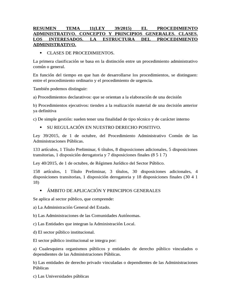 Resumen Tema 11 | PDF | Ley Pública | Justicia