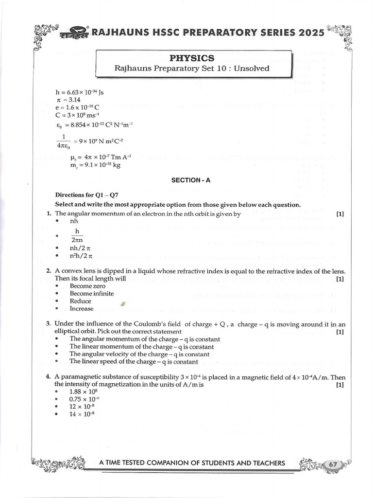 Preparatory Set 10 | PDF