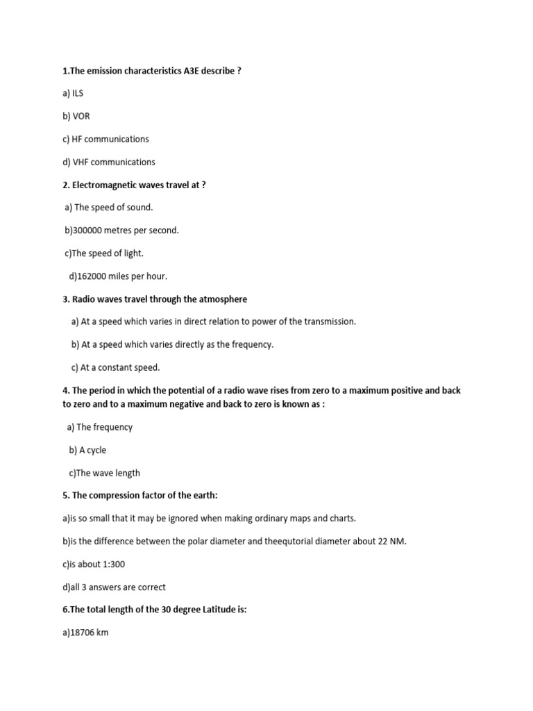 Radio Wave Characteristics and Frequencies | PDF | High Frequency | Radio