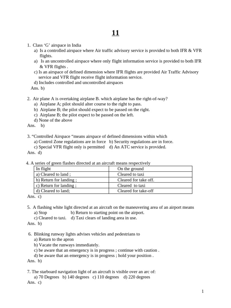 Regs Paper 11 | PDF | Instrument Flight Rules | Visual Flight Rules