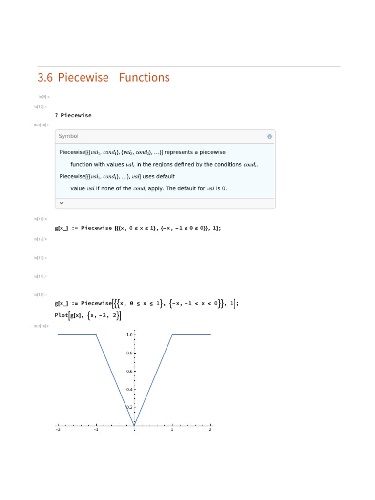 Understanding Piecewise Functions | PDF | Mathematical Analysis ...
