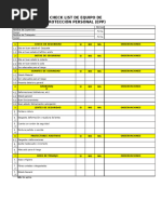Checklist de Inspección de EPP | PDF