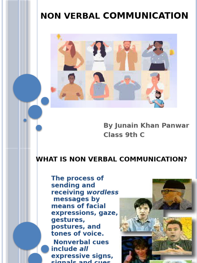 Understanding Nonverbal Communication | PDF