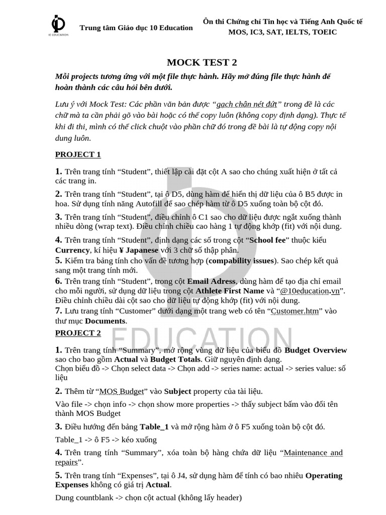 Mock Test 2 | PDF