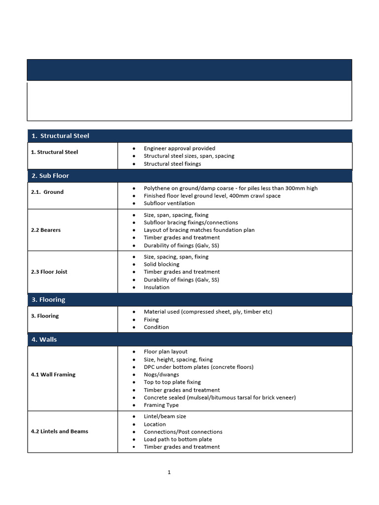 Substrate Wall Construction Inspection Guide | PDF | Framing ...