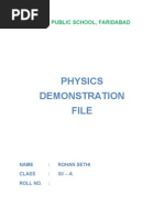 Physics Practical Project For Class 12 Boards