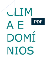 Clima e Domínios Morfoclimáticos Do Brasil