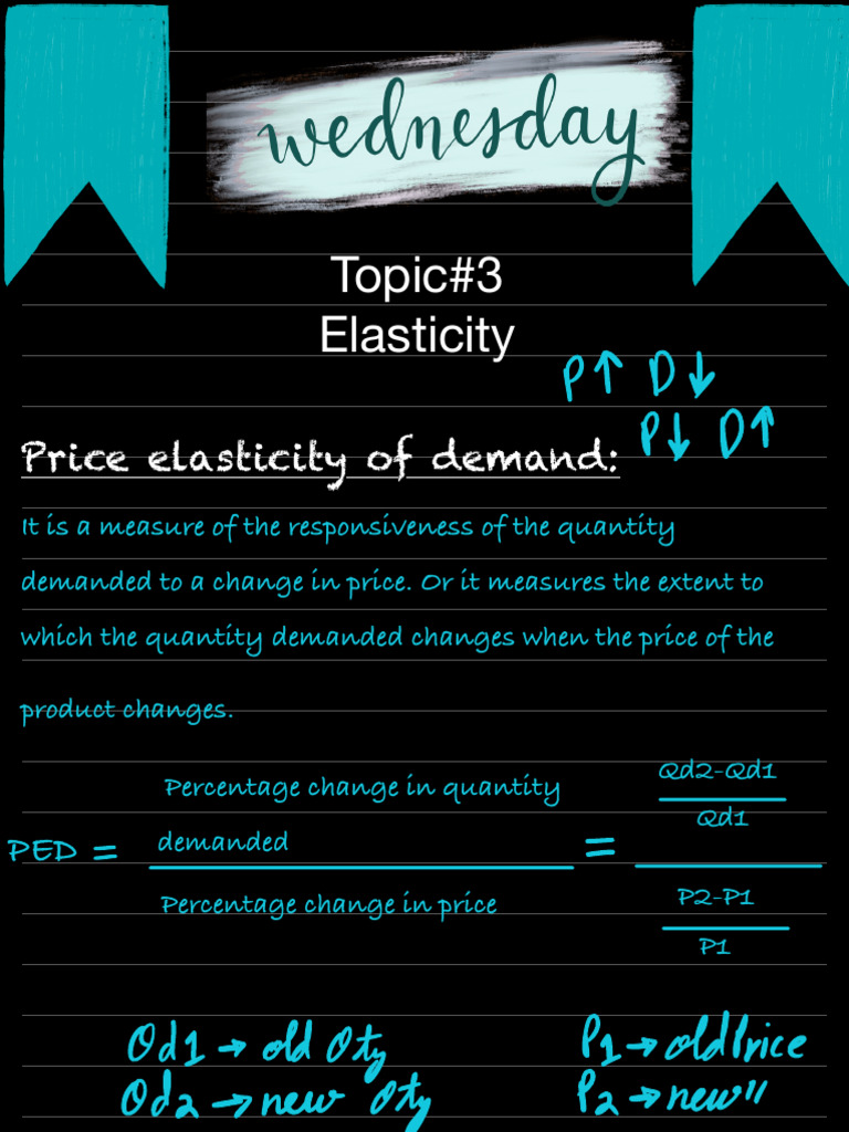 Topic 3 Elasticity | PDF | Price Elasticity Of Demand | Demand