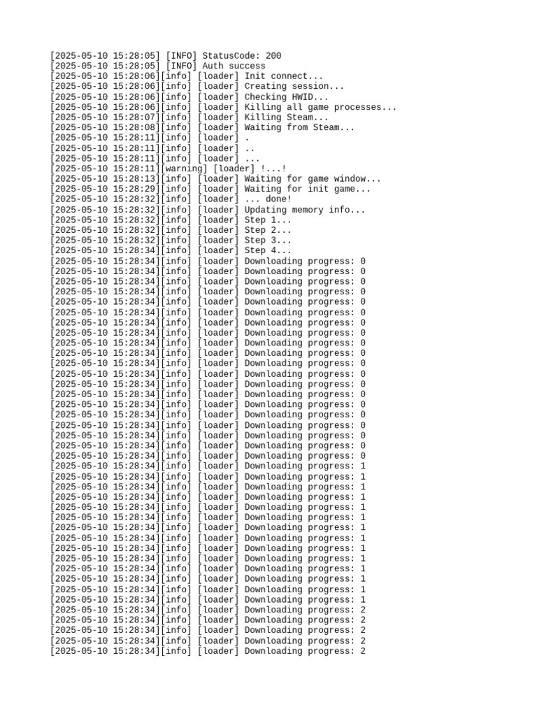 Game Loader Status Log 2025 | PDF | Computing | Software