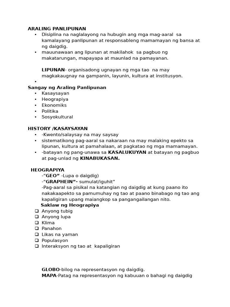 AP q1 Week 1 Notes | PDF