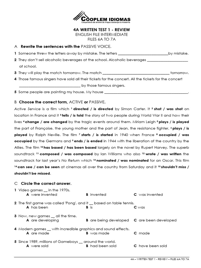 4a - WT 1 - Review - Files 6a - 7a PDF | PDF | Linguistics | Grammar