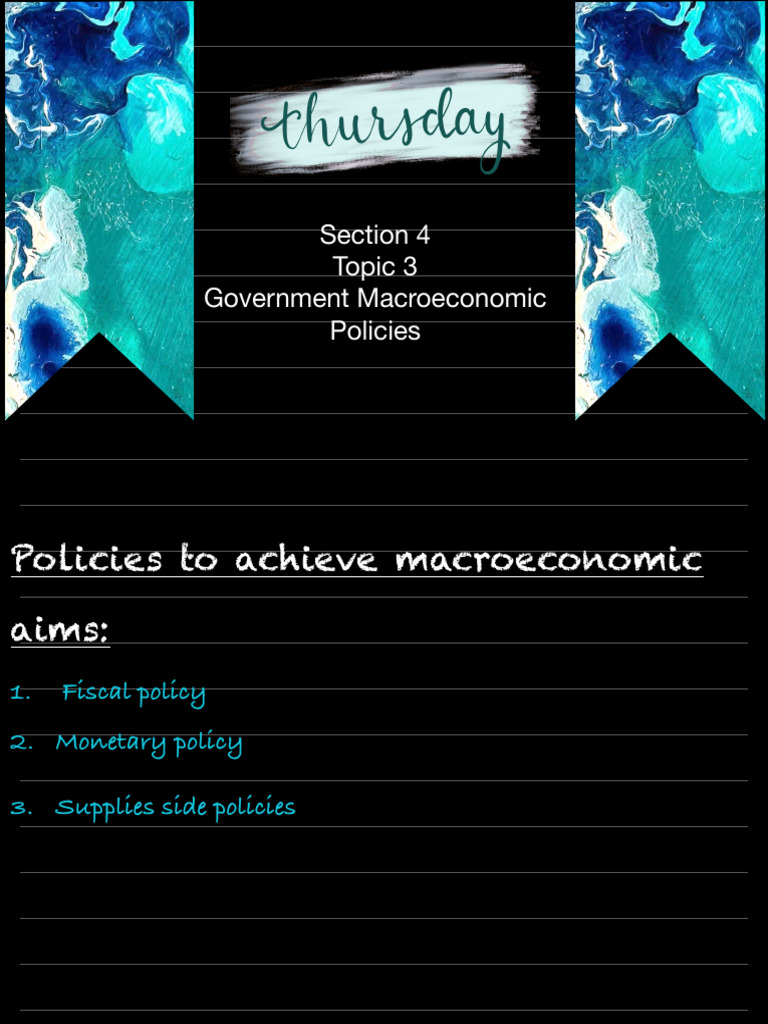 Sec 4 Topic 3 | PDF | Taxes | Fiscal Policy