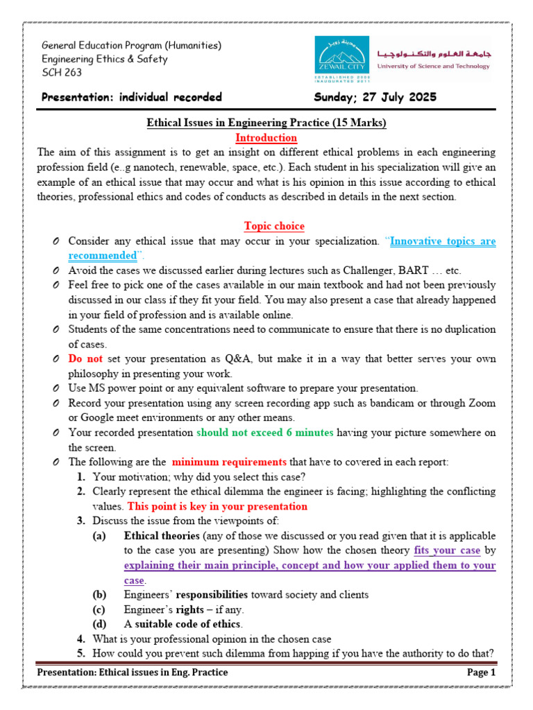 Ethical Issues in Engineering Practice | PDF | Microsoft Power Point