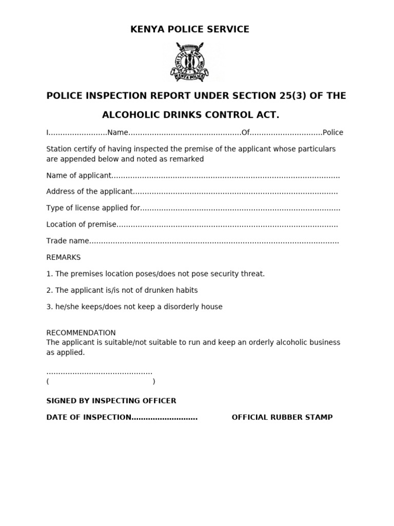 Alcoholic Inspection | PDF