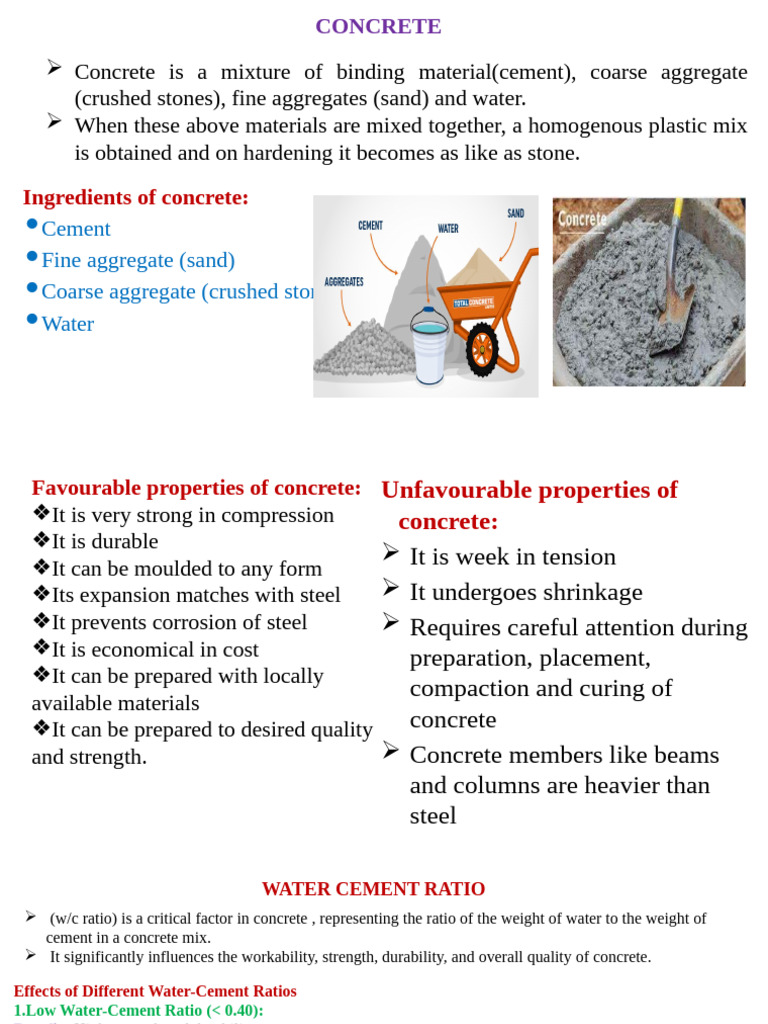 Concrete Composition and Workability Factors | PDF | Concrete ...