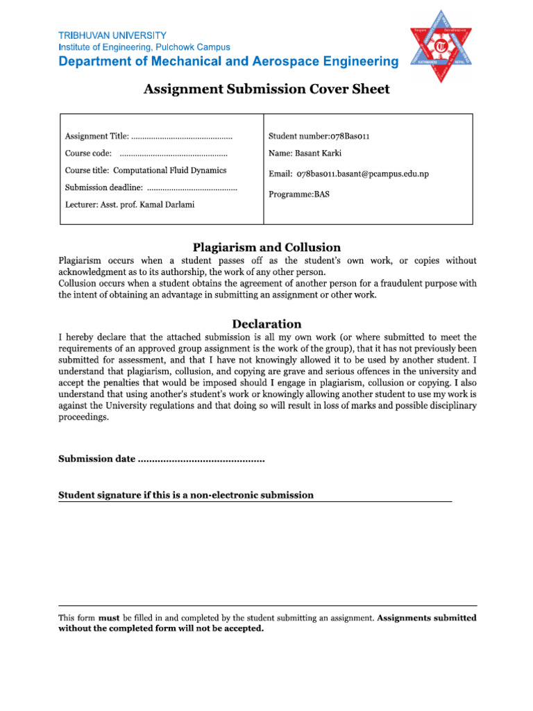 Cover Sheet | PDF