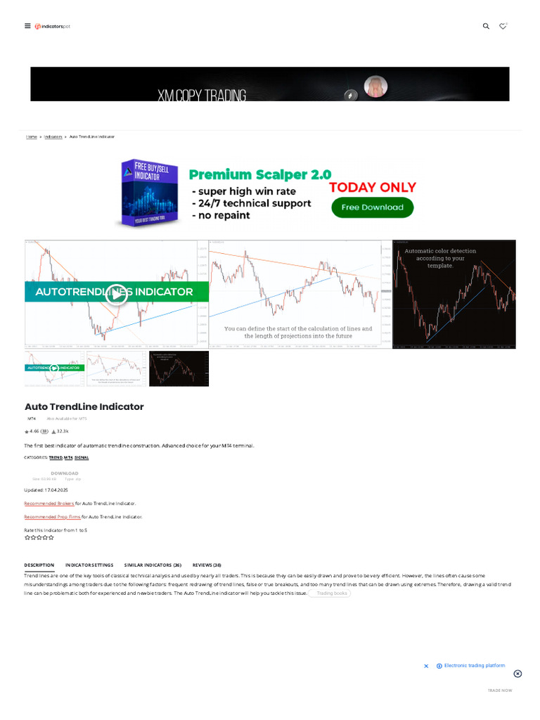 Auto TrendLine Indicator for MT4/MT5 | PDF | Foreign Exchange Market ...
