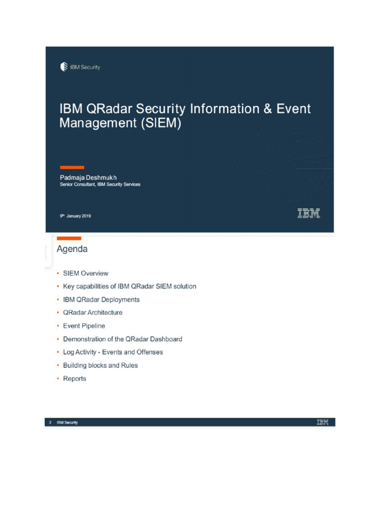 Ibm Qradar | PDF