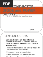 Semiconductor, Diode and Power Supply: Click To Edit Master Subtitle Style