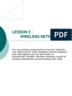 Lesson 3: Wireless Networking