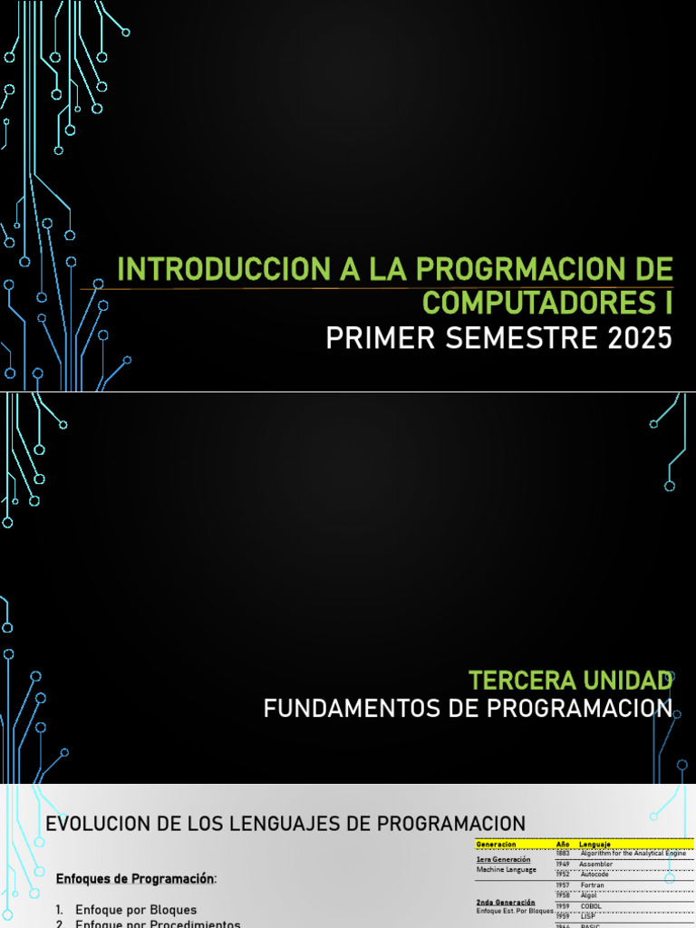 Fundamentos de Programación y Lenguajes | PDF | Lenguaje de ...