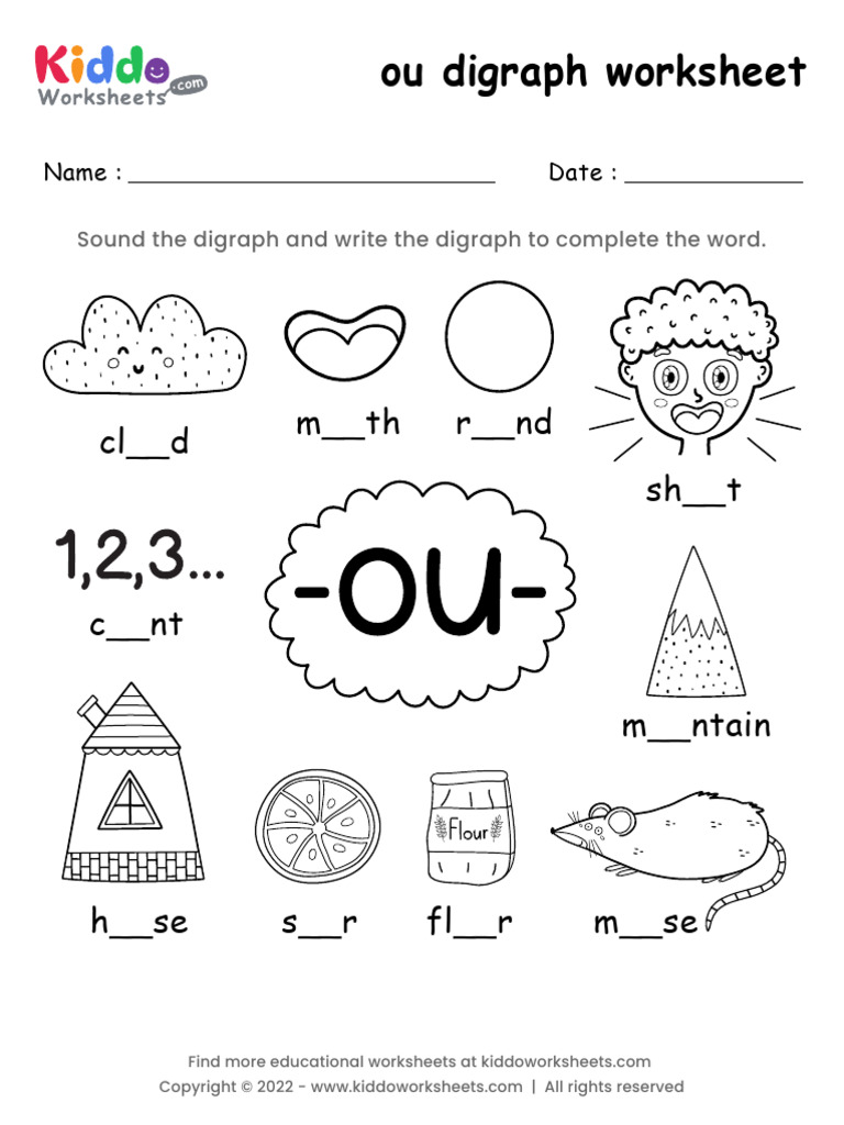 Ou Digraph Worksheet | PDF