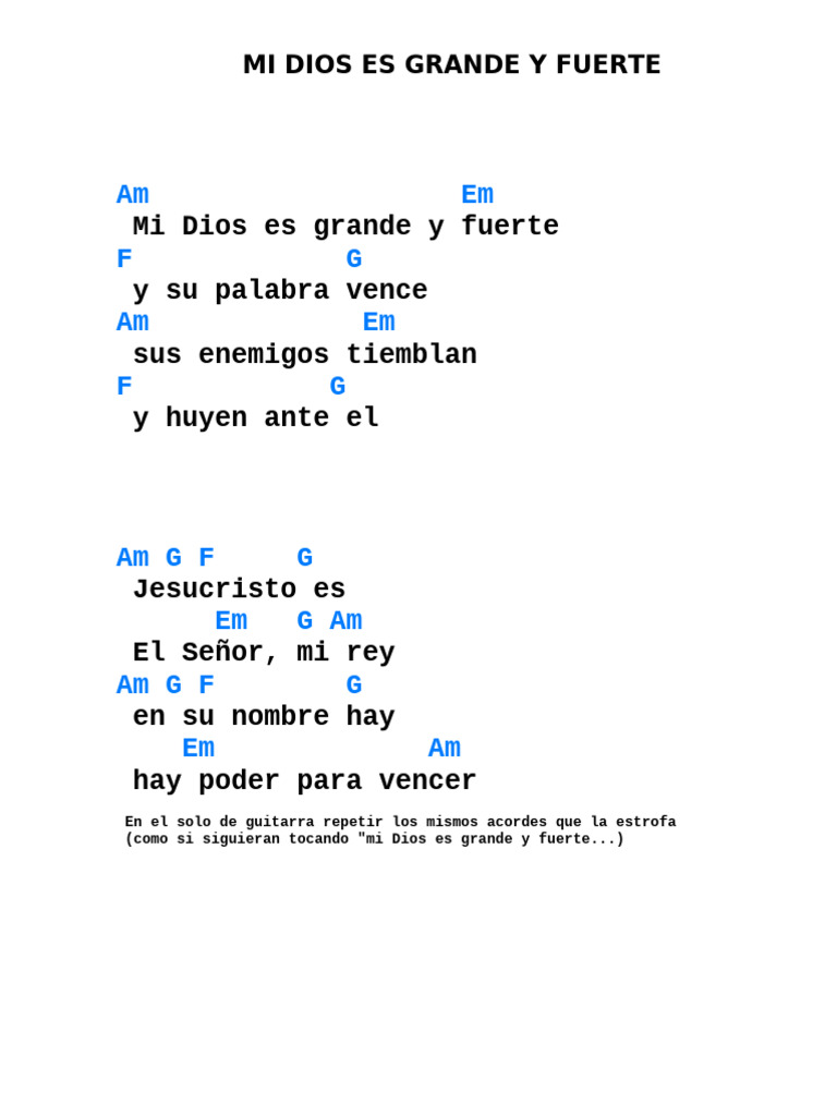 Letras Acordes Alabanzas Pdf