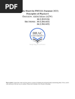 AP Physics 1 Equation Sheet 2025 | PDF